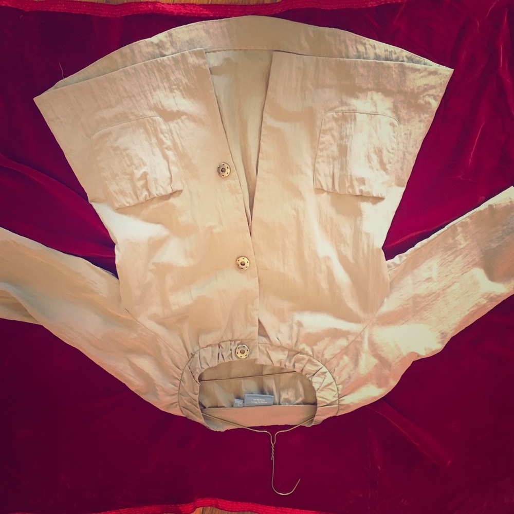 Simply Vera Vera Wang 3/4 Gold Nylon Jacket